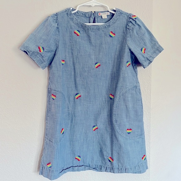Crewcuts Other - Crewcuts rainbow heart dress
